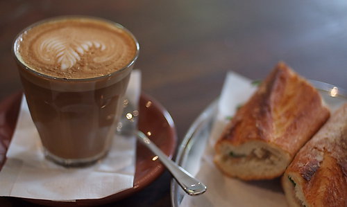My double latte... and a snack